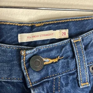 Levi's premium 70s high straight denim jeans size 28 festival‎ western cute thumbnail 4
