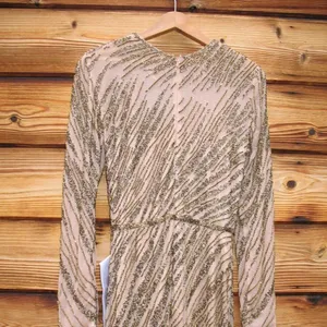 Mac Duggal 5240 Womens Long Sleeve Beaded Column Gown Dress Mocha thumbnail 15