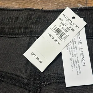 NWT American Eagle Distressed Mom Jean 12 Short thumbnail 3