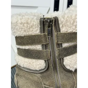 UGG Blayre II Suede Shearling Boots Womens 7.5 Brown Buckle Ankle Boot 1095153 thumbnail 7
