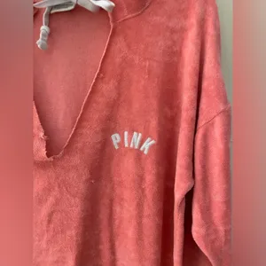 Victoria Secret PINK hoody sweat shirt for women. Size: S. Color: Pink thumbnail 3