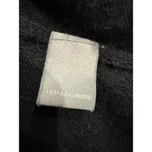 Neiman Marcus Cashmere Vest Womens Medium Black Draped‎ Open Front Cardigan Luxe thumbnail 6