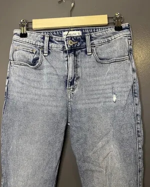 Abercrombie & Fitch Skinny High Rise Jeans Womens 2R Light Wash Distressed Denim thumbnail 1
