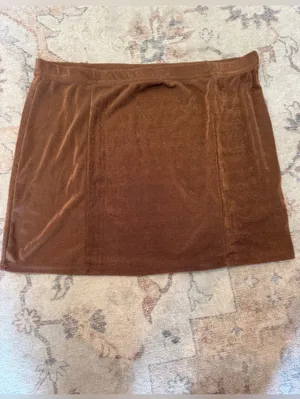 PrettyLittleThing Brown Mini Skirt thumbnail 2