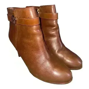 Tory Burch Brown Bristol High Heel Booties, Size‎ 10.5 thumbnail 1