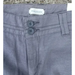 Y2K‎ Maurices Women's Grey Dress Pant Trousers Flare Leg Polished SZ 11/ 12 NWT thumbnail 7