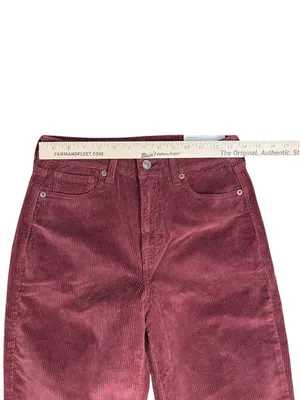 American Eagle Outfitters Women's Corduroy Super Stretch Mom Jeans Rolled Hem thumbnail 3