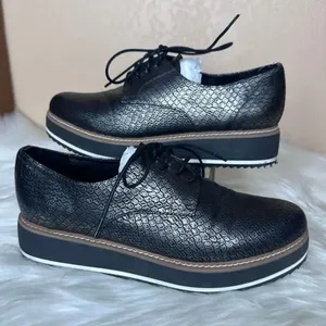 Exé Platform Loafers Metallic Black Scale Print Size 41 thumbnail 1
