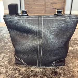 Coach Black Vintage Hamilton Pebbled Leather Handbag Tote Bag 13089 thumbnail 3