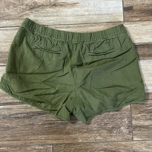 Madewell green pull on shorts thumbnail 5