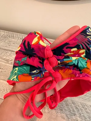 MAAJI Women’s Reversible Coral Bikini Top with Side Tie thumbnail 5
