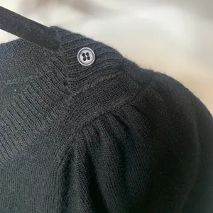 Energie Y2k Black Short Puff Sleeve Sweater Sz Medium Boho thumbnail 7