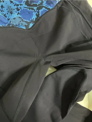Lululemon All The Right Places Pant Size 6 Blue Snake Print Full Length Leggings thumbnail 11