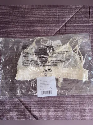 Free People Cream Lace Bralette with Tassel Tie thumbnail 9