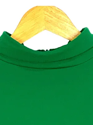 J.B. Bloomers Adult XS Kelly Green Cheer Long Sleeve Mock Neck Leotard Bodysuit thumbnail 3