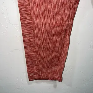 Anthropologie Brand Coral Red Longshore Size M Cotton High Rise Cropped Pants thumbnail 5