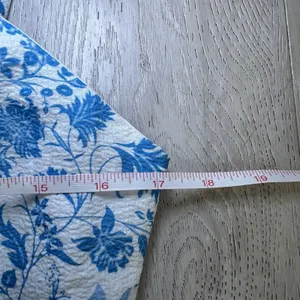 Mika &‎ Gala maxi boho white blue floral dress sleeveles coastal soft girl XL thumbnail 6
