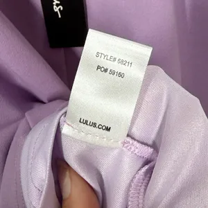 Lulus Must Be a Twist of Fate Mini Dress NWT XL Lavender Bodycon Twist Front Hot thumbnail 12