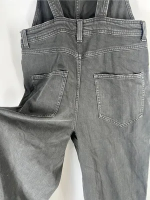 Aerie Baggy Y2K Overalls Smoked Gray Black Denim Size S thumbnail 8