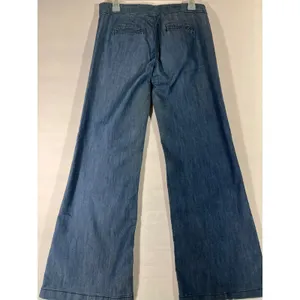 XXI Wide‎ Leg Denim Jeans Women' Sz 28 Blue Wash Flare Cropped Trendy Retro Chic thumbnail 2