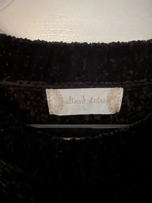 Altar'd State Black Fitted Crewneck Sweater thumbnail 3