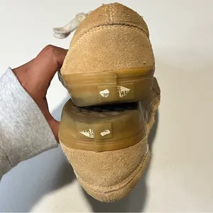 Vans Old Skool Low-Top Skate Shoes Tan Suede Size 8 thumbnail 4