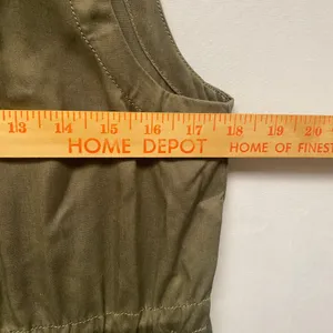 NWT American Eagle Outfitters Olive Green Utility Vest Jacket Moto‎ Style Medium thumbnail 6