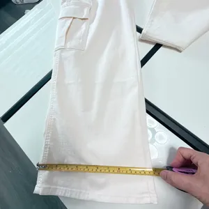 NWT Miss Me Low-Rise Cargo Wide Leg Jeans - Off White Angel Wings ✨ Size 27x30 thumbnail 18