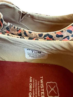 Twisted X Slip On Kicks Comfort Shoes Cork Leather Leopard Print Size 7.5 Womens thumbnail 6