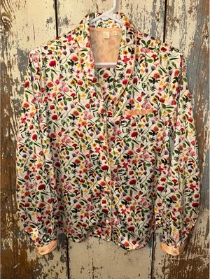 Anthropologie E by Eloise pajama top women’s size small thumbnail 1