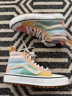 Vans Pastel Multi-Color Suede High-Top Sneaker Sk8-Hi MTE 2.0 DX SZ 6 Women’s thumbnail 5