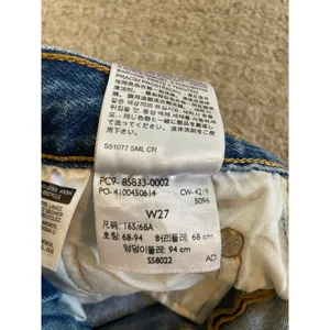 Levi’s Original 501 Button Up Cut Off Denim Shorts W27 thumbnail 8