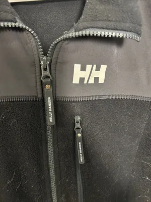 Helly Hansen Black Performance Fleece Jacket with Gray Yoke thumbnail 3
