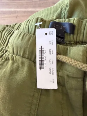J. Crew Olive Green Cropped Cargo Pants NWT 4 thumbnail 6
