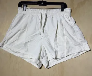 All In Motion Womens White Athletic Running Shorts Lined Size‎ Medium thumbnail 1