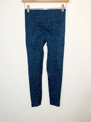 Gymshark Multi Blue Patterned Seamless High Rise Workout Leggings thumbnail 5