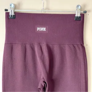 PINK VS | Burgundy High Waisted Leggings Sz S thumbnail 7