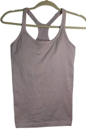 Lululemon‎ Ebb to Street Tank Top Light Purple Ribbed Racerback Built in Bra 6 thumbnail 1
