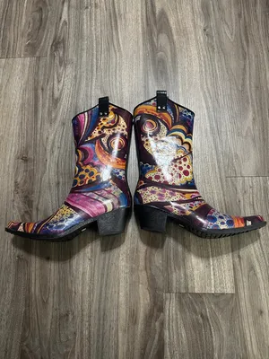 Nomad Colorful Western Rain Boots ,Bold Print . thumbnail 7