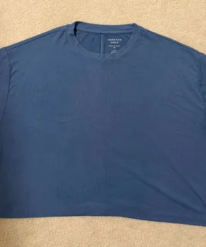 American Eagle Soft & Sexy Blue Oversized T-Shirt in Large thumbnail 1