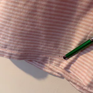 Polo Ralph Lauren Striped V-Neck T-Shirt‎ Women's Pink White Medium thumbnail 7