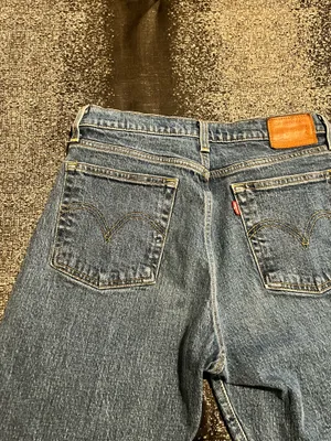 Womens 29"x25" Levi Strauss Big "E" Wedgie Straight Button Up Jeans thumbnail 9