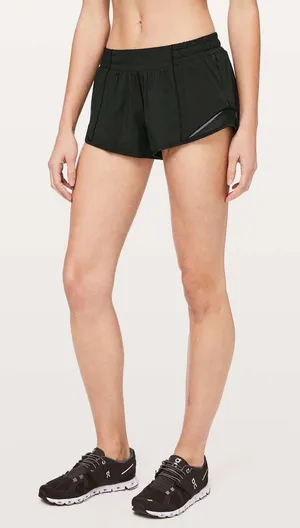 Lululemon Hotty Hot Short II *2.5" Black Size 8 thumbnail 1