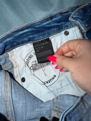 Buckle Black Denim Shorts thumbnail 4