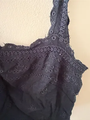 Abercrombie eyelet cropped tank thumbnail 2