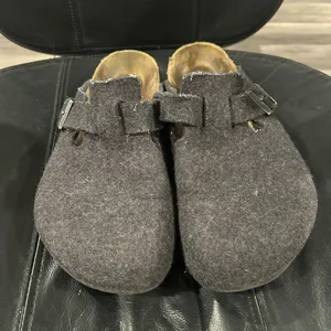 Birkenstock Women's Felt Clogs in Dark Gray thumbnail 1