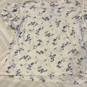 Rebecca Taylor Women’s Blue Floral Ruffle Sleeve Top - Size XS thumbnail 6