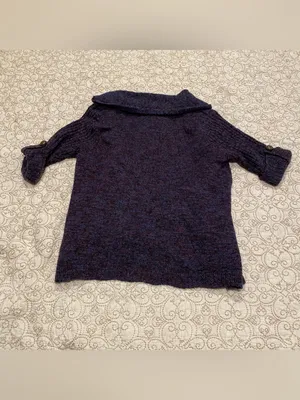 Dressbarn Women’s Knit Cardigan in Blue and Burgundy Size Large thumbnail 8