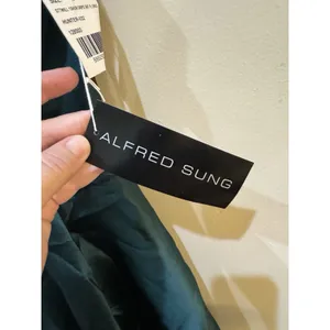 Alfred Sung Satin Twill One Shoulder A-line Pocket Gown Dress D831 Size 10 R thumbnail 6