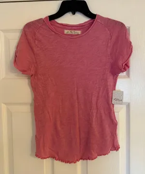 Free People Baby Pink Tee thumbnail 1